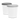 2er-Set Eisbehälter für Speiseeis 1 L, BPA-frei - Grau/Weiß Springlane