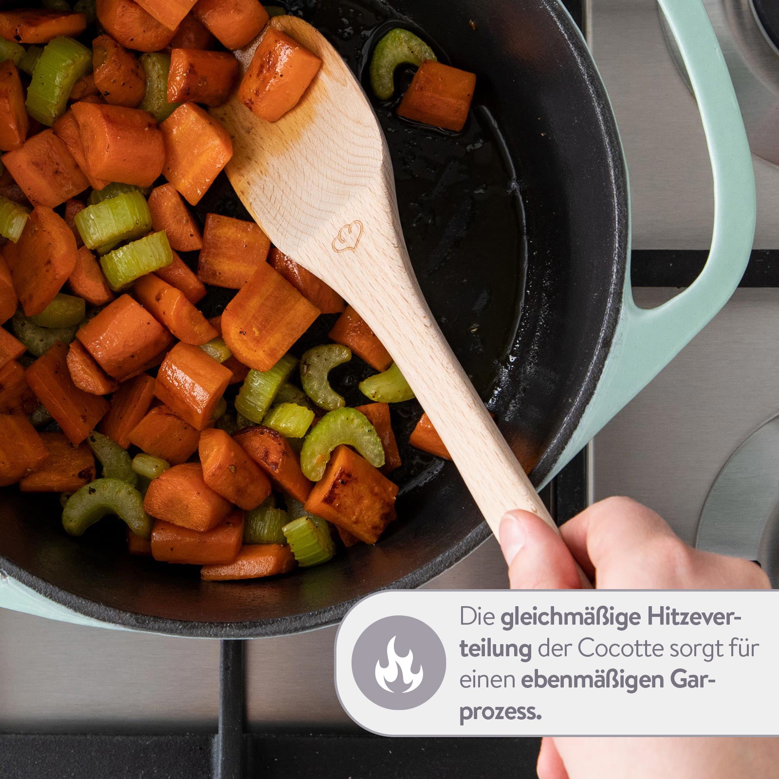 Cocotte rund 24 cm, für alle Herdarten inkl. Induktion - 4 Liter Springlane