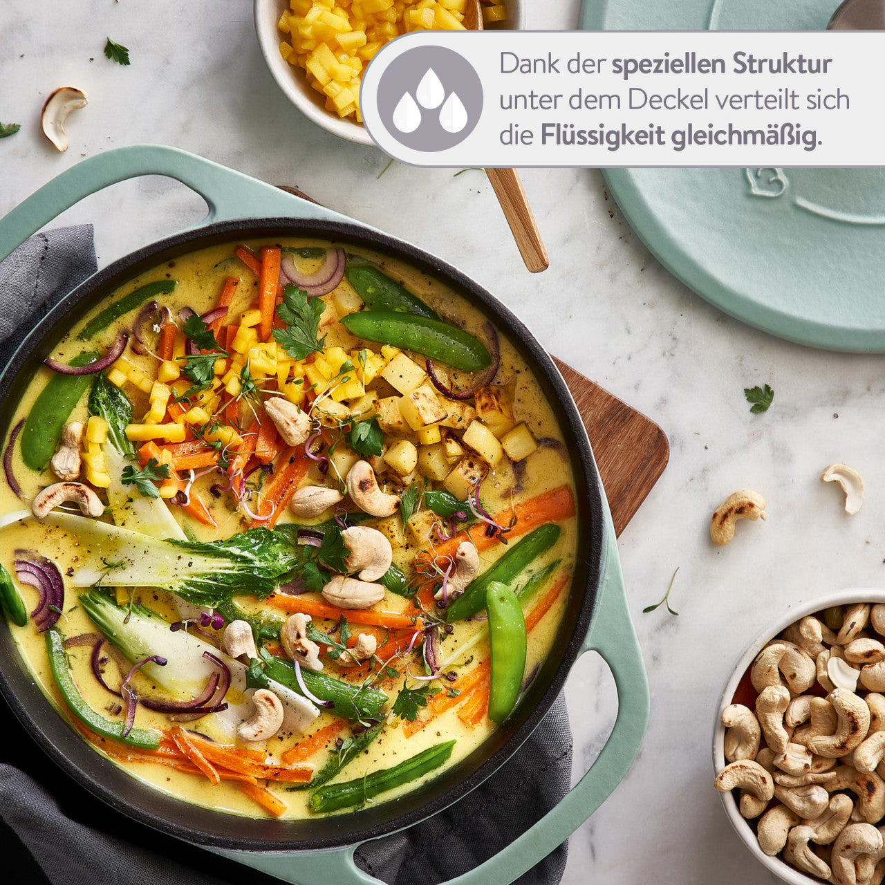 Cocotte rund 28 cm, für alle Herdarten inkl. Induktion - 6 Liter Springlane
