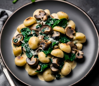 Cremige Gnocchi-Pfanne mit Pilzen und Spinat – Wohlfühlgenuss aus der Pfanne Springlane