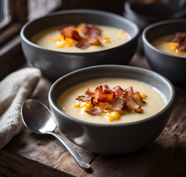 Cremige Kartoffelsuppe mit Cheddar und knusprigem Speck – Der ultimative Wohlfühlgenuss Springlane