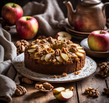Saftiger Apfel-Walnuss-Kuchen – Herbstlicher Genuss mit fruchtiger Note Springlane