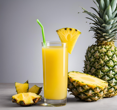 Fruchtiger Ananassaft mit Birne, Orange, Ingwer und Limette – Ein Vitaminkick für jede Gelegenheit Springlane