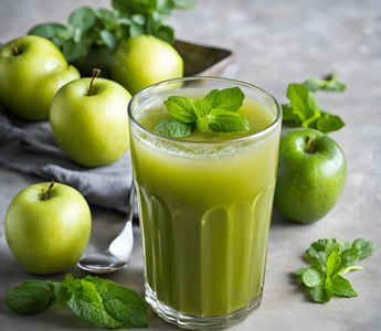Erfrischender Apfelsaft mit Zucchini, Minze und Zitrone – Fruchtig, leicht und voller Geschmack Springlane