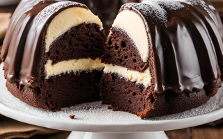 Verführerischer Schoko-Gugelhupf mit Käsekuchenswirl Springlane