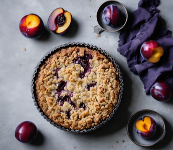 Herbstlicher Genuss: Pflaumen-Streuselkuchen mit Zimtnote Springlane