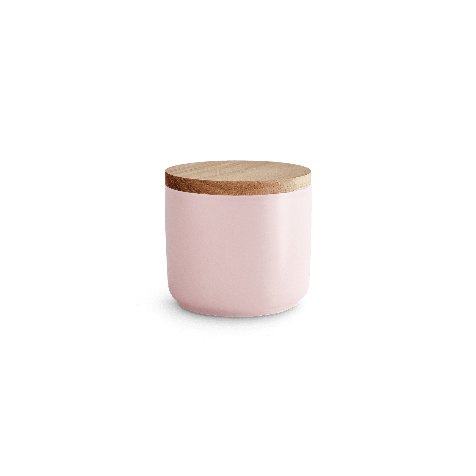 Keramik Vorratsdosen mit Holzdeckel Sweet Scandi - Rosa (10x9cm) Springlane