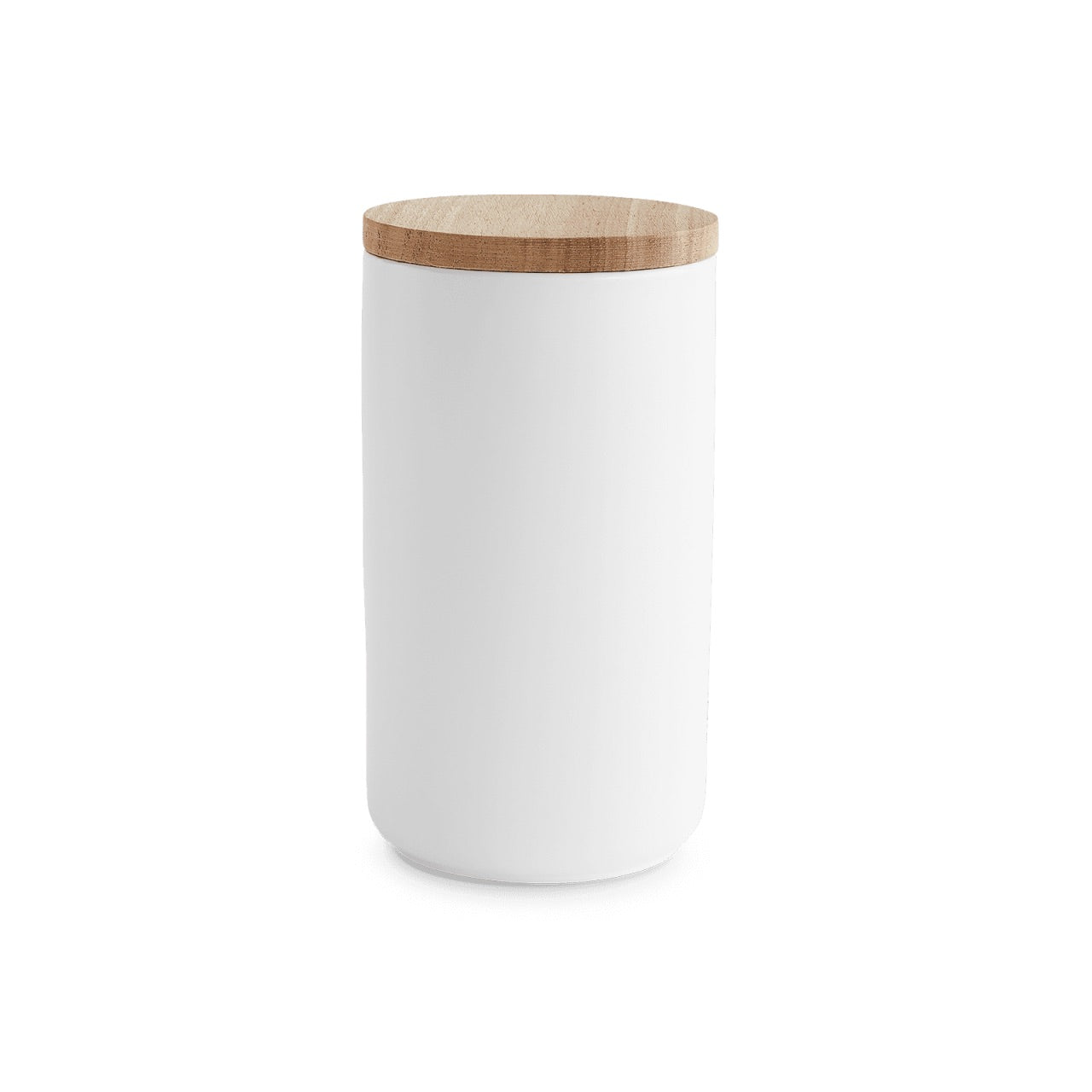 Keramik Vorratsdosen mit Holzdeckel Sweet Scandi - Weiß (10x18cm) Springlane