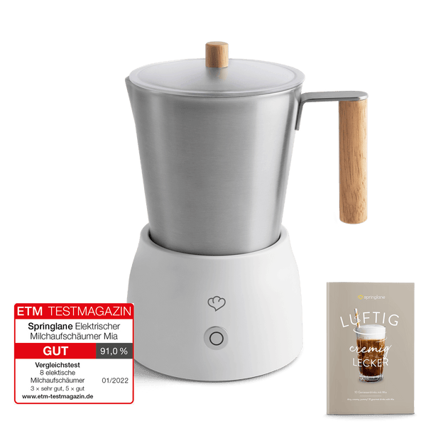 Mousseur à lait - Illy - 22984 - Électrique - 250 ml - Design moderne blanc