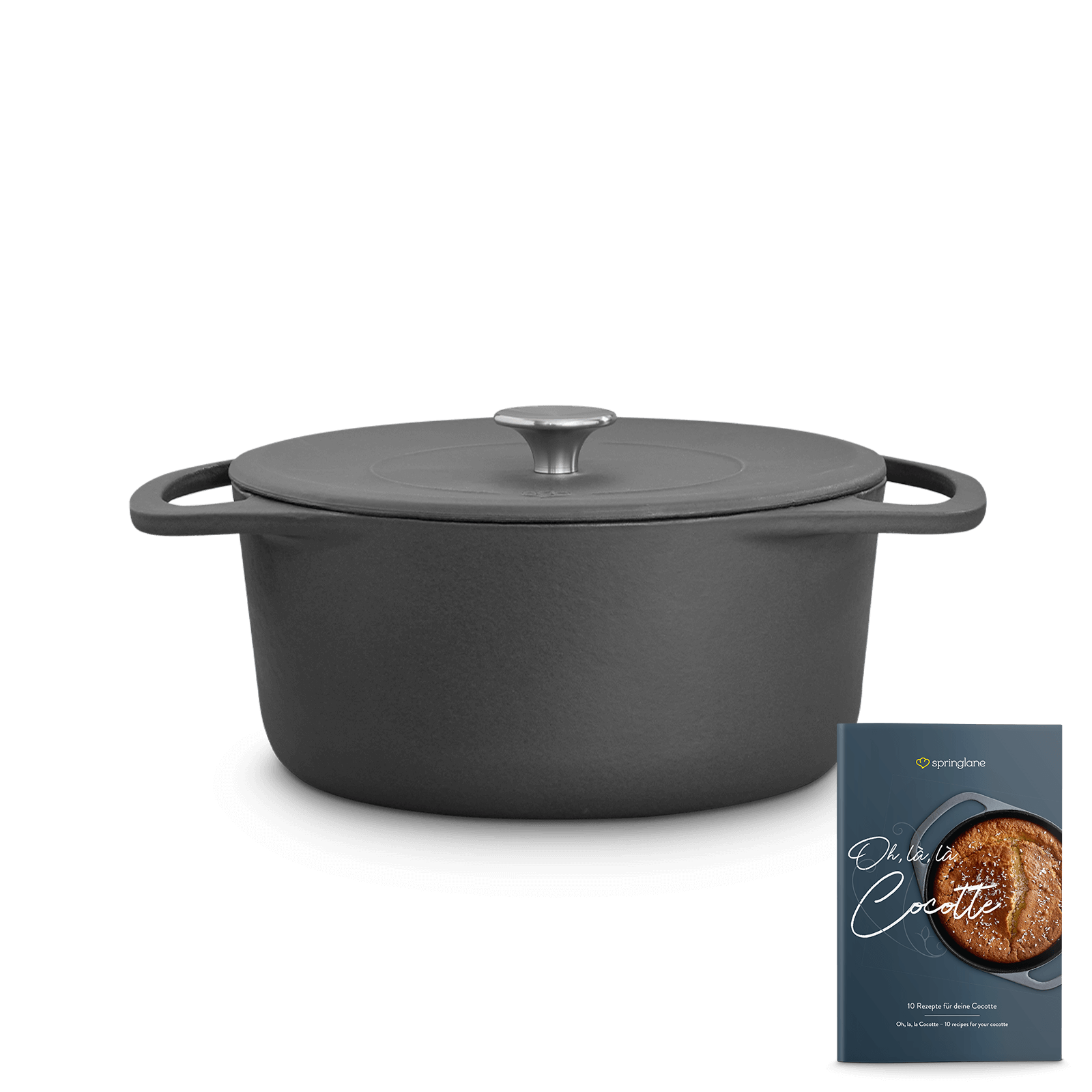 Cocotte rund 24 cm, für alle Herdarten inkl. Induktion - 4 Liter Springlane
