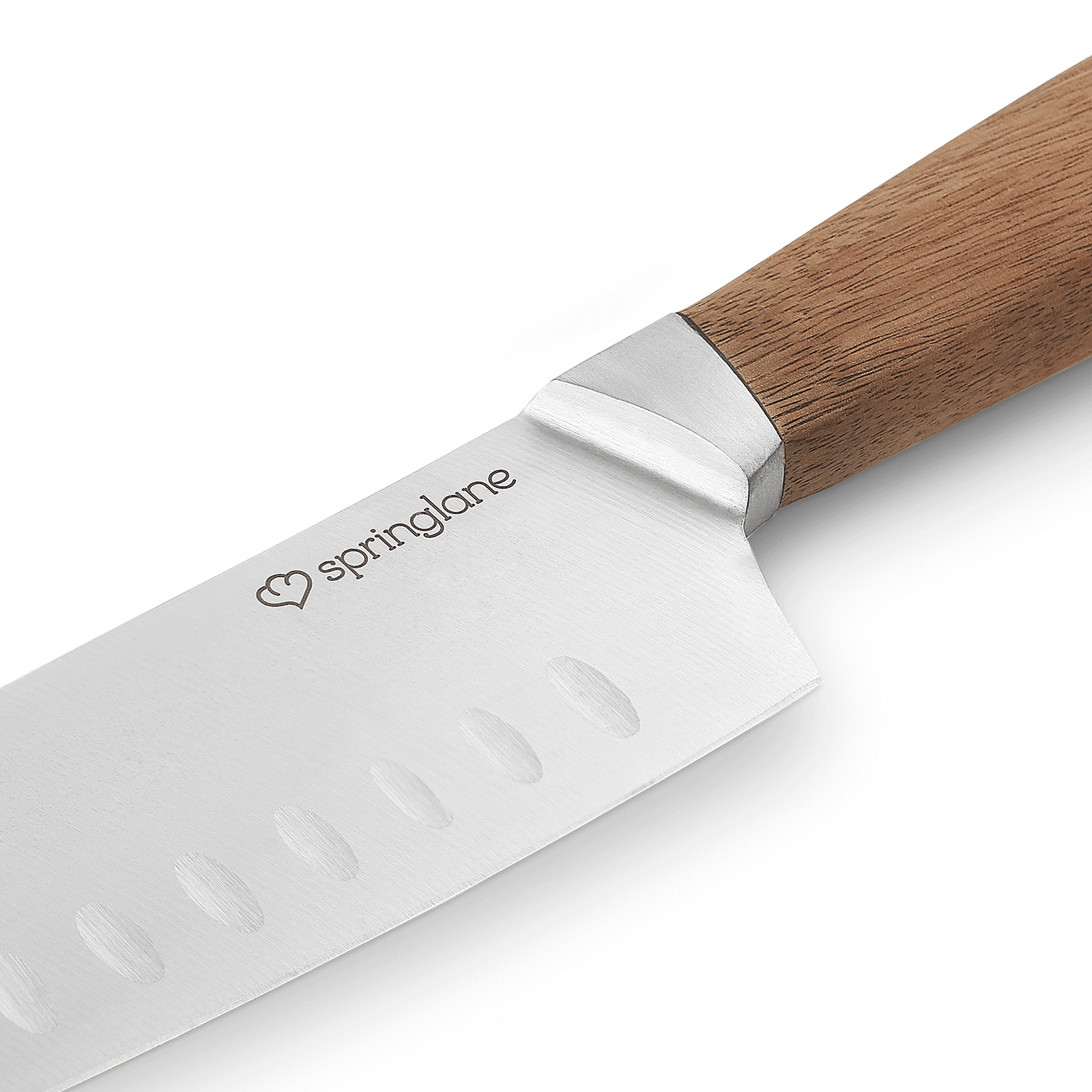 Akazienholz Messer-Set 5-tlg. inkl. Chefmesser, Santokumesser, Universalmesser, Schälmesser, Brotmesser Springlane